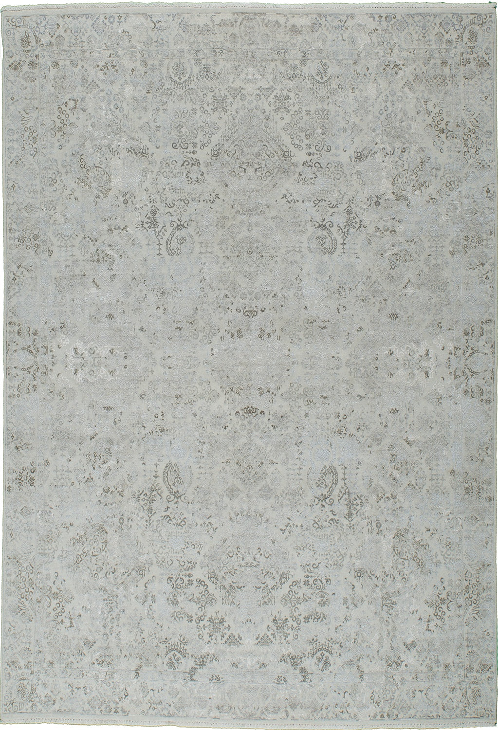 8x9 Afghan Transitional Wool & Silk (#46208)