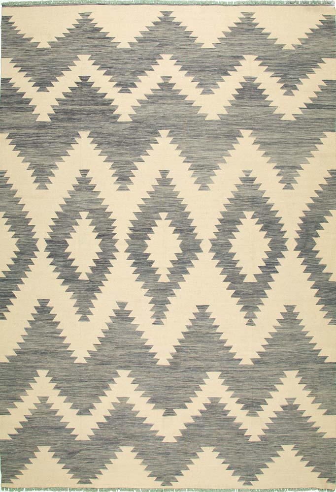 9'2"x11'3" Afghan Kilim Wool (#4906)
