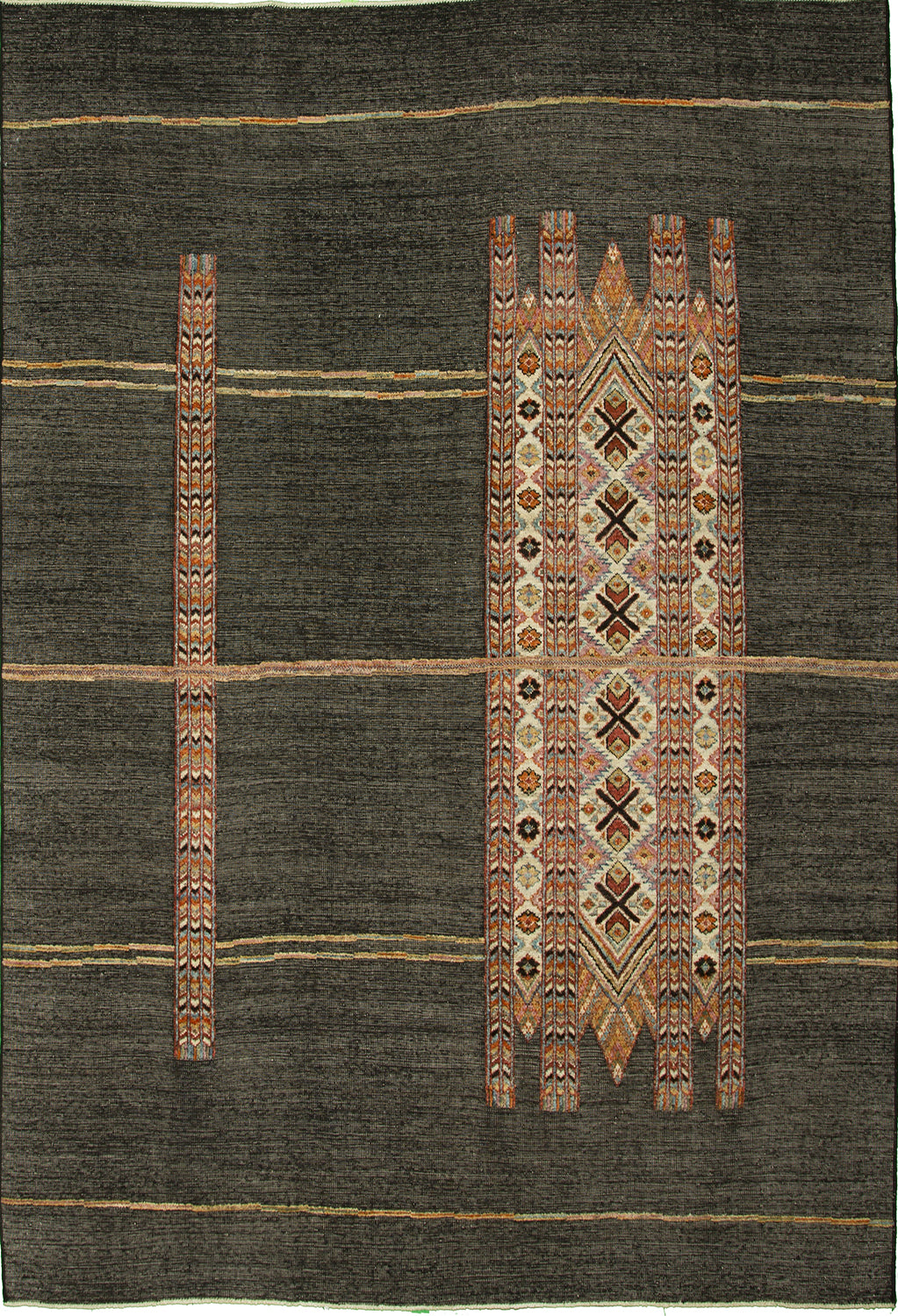 8x10 Afghan Modern Wool (#49710)