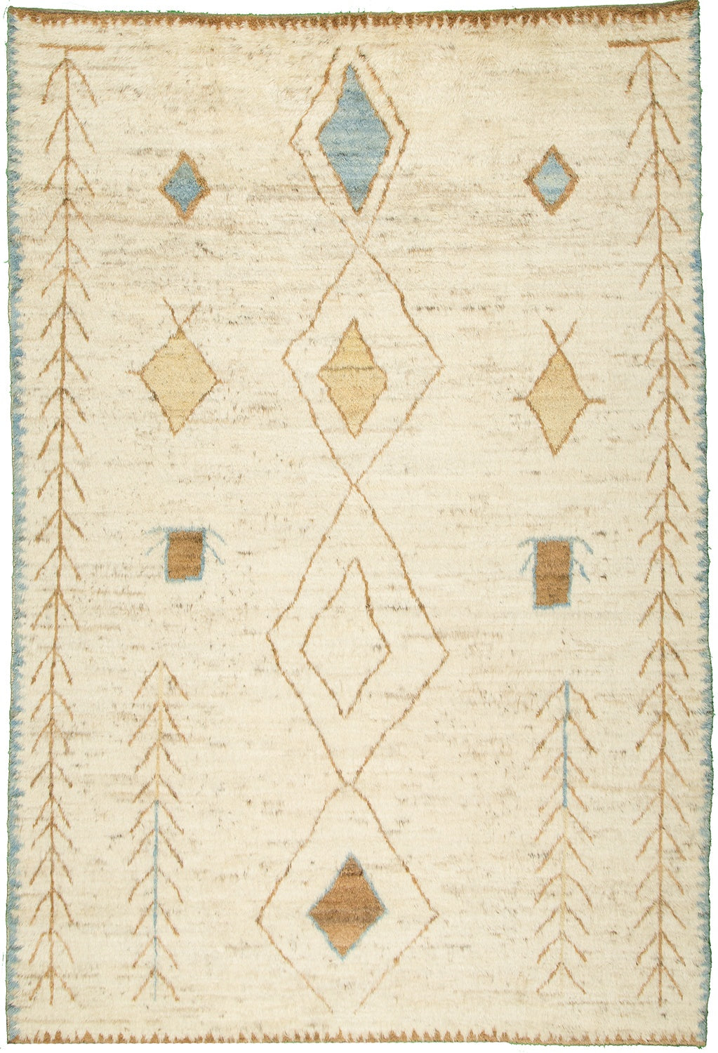 9x11 Afghan Modern Wool (#52077)