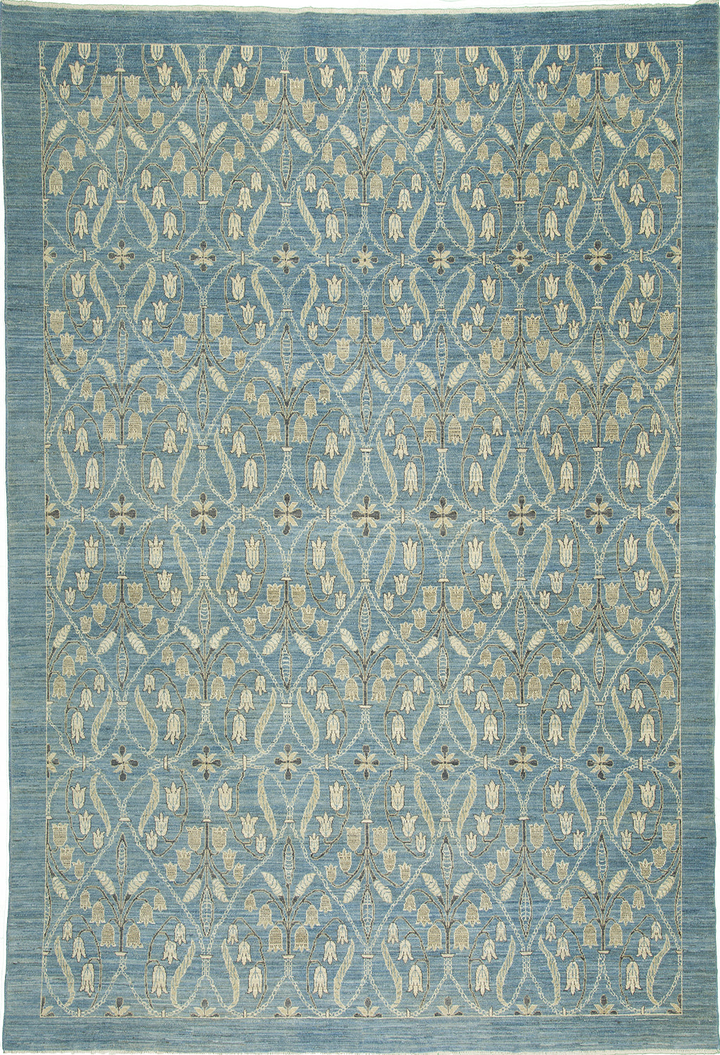 7'11"x9'6" Afghan Traditional Wool (#8090)