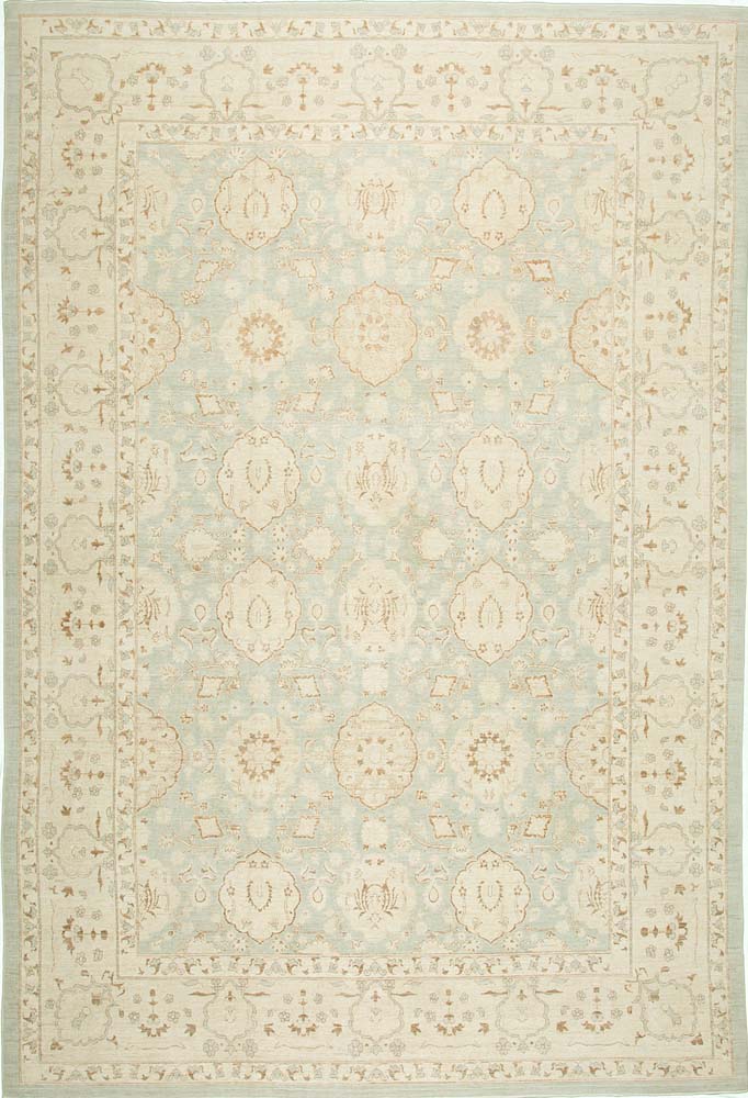 8'6"X12'4"Afghan Traditional Wool (#8123)