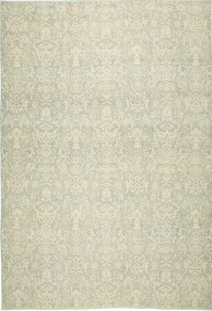 9'x12' AfghanTransitional Wool & Silk (#8244)