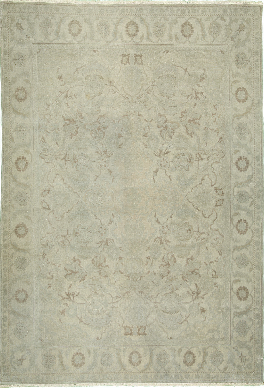 6'6"x8'9" Turkish Transitional Wool (#8289)