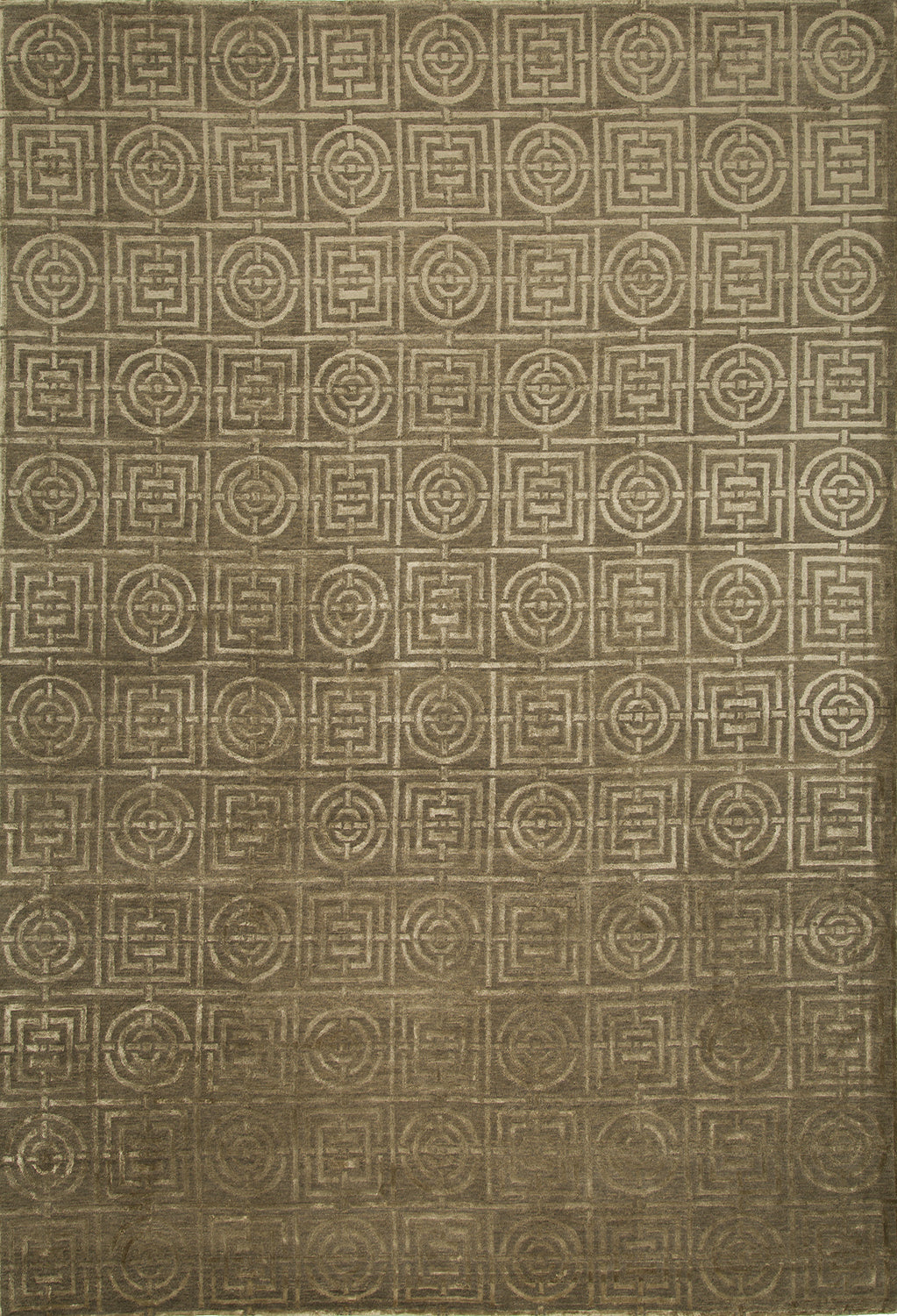 9'x12' Indian Modern Wool & Silk (#8570)