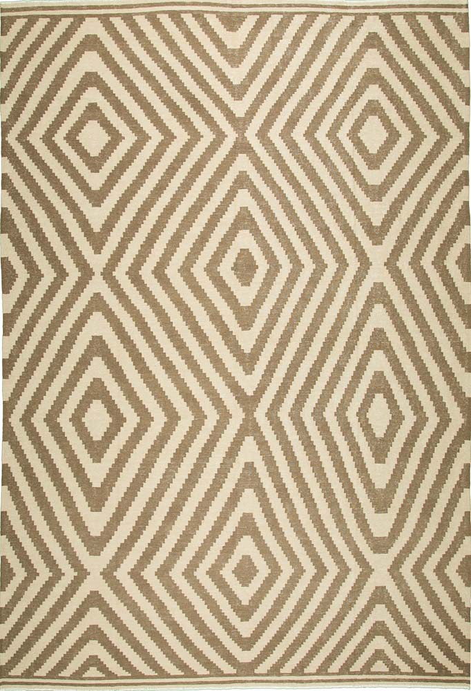 8'10"x11'9" Afghan Natural Wool (#8596)