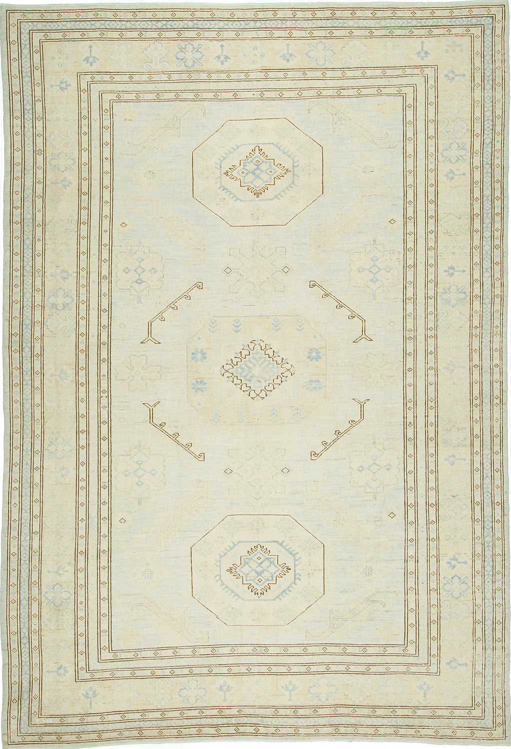 6'8"x8'10" Afghan Traditional Wool (#8673)