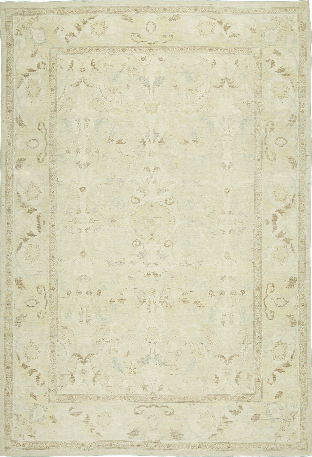 6'1"x9' Afghan Transitional Wool & Silk (#8675)
