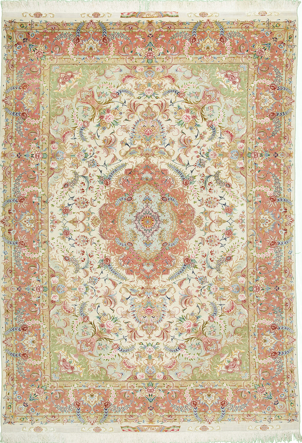 7'x10' Persian Traditional Wool & Silk (#8703)