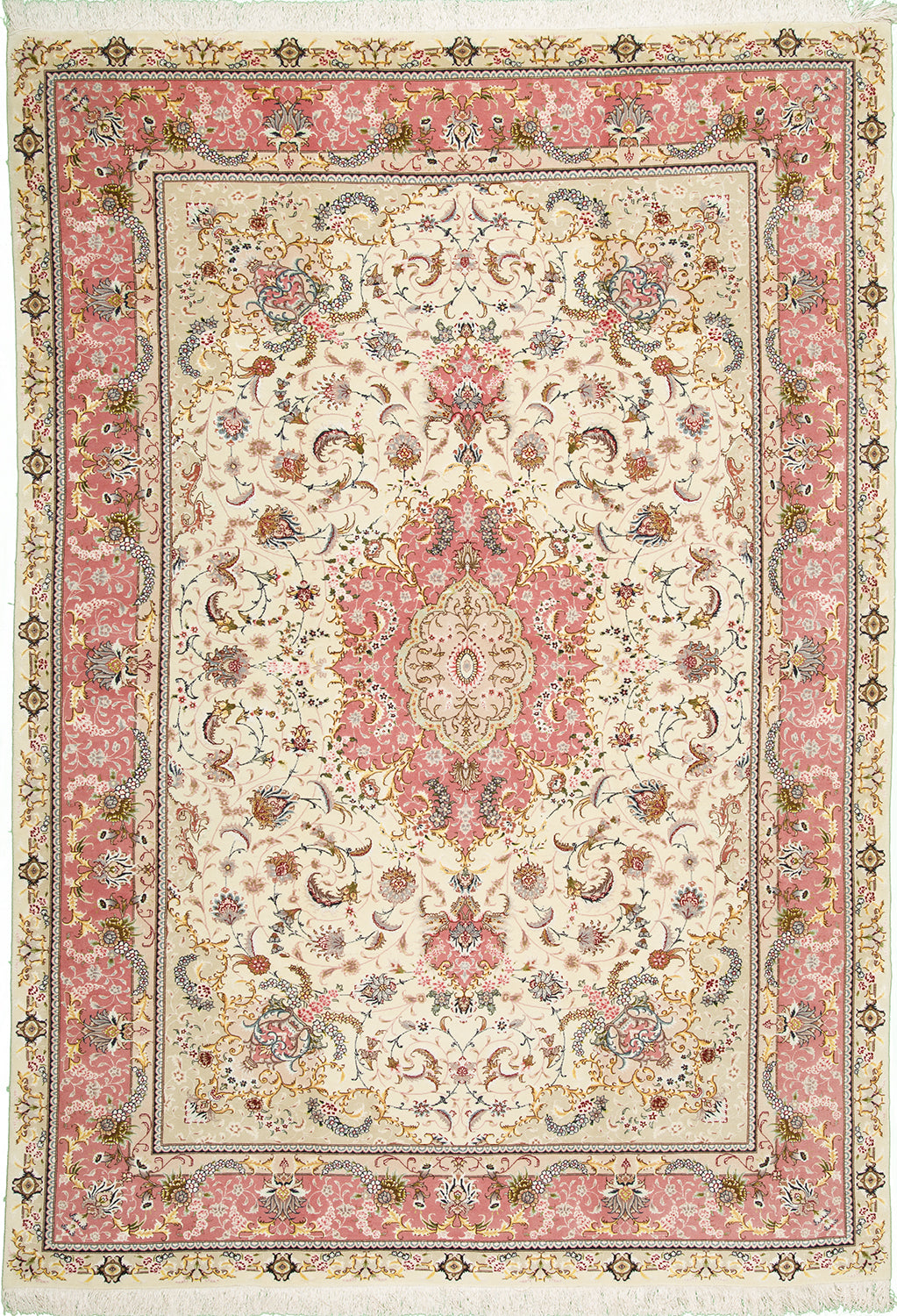 7'x10' Persian Traditional Wool & Silk (#8843)