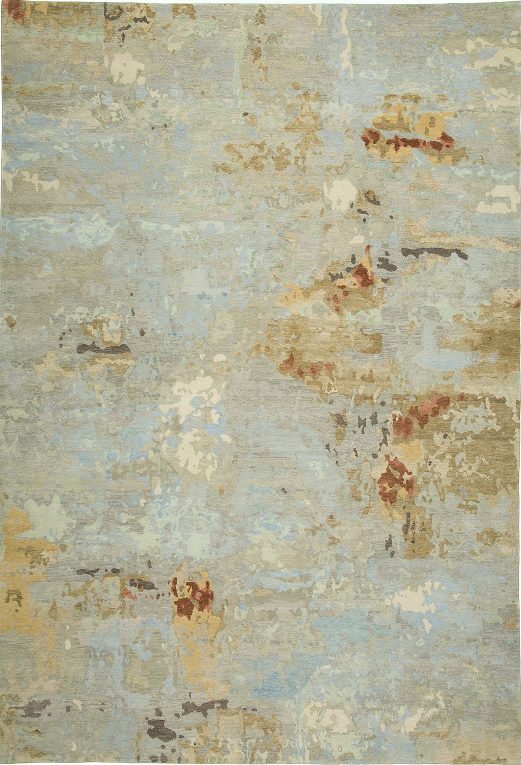 9'x12' Nepal Modern Wool & Silk (#8871)