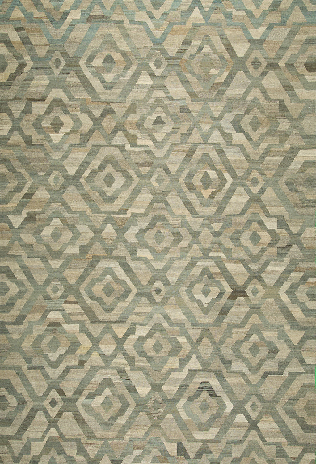 8'x10' Afghan Modern Wool (#8910)