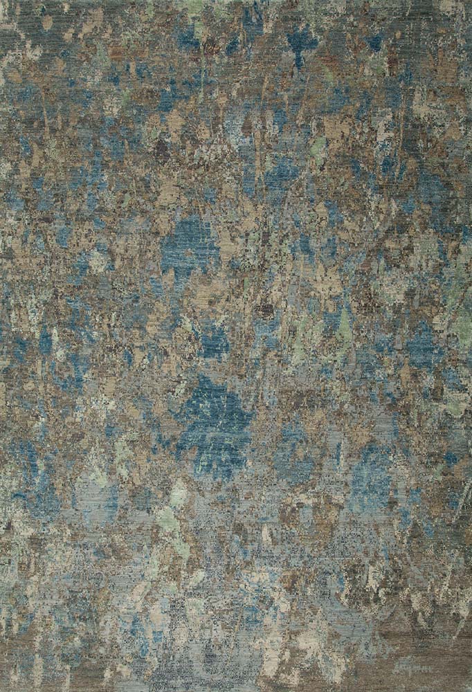 9'x12' Indian Modern Bamboo Silk (#8944)