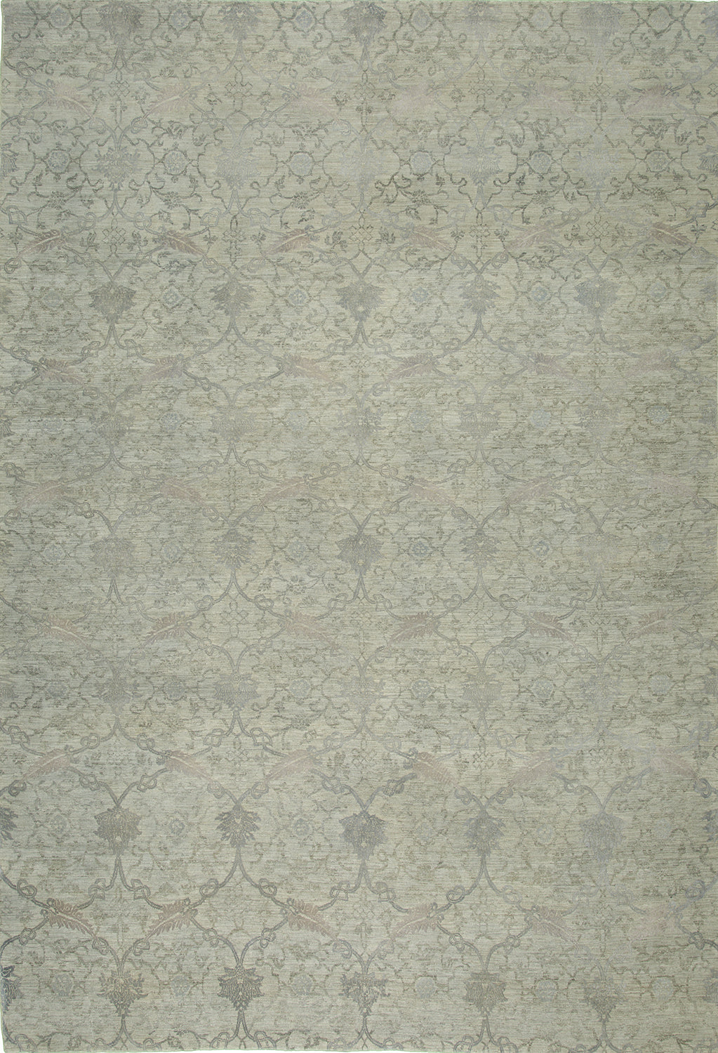 9'x12' Afghan Traditional Wool & Silk (#9064)