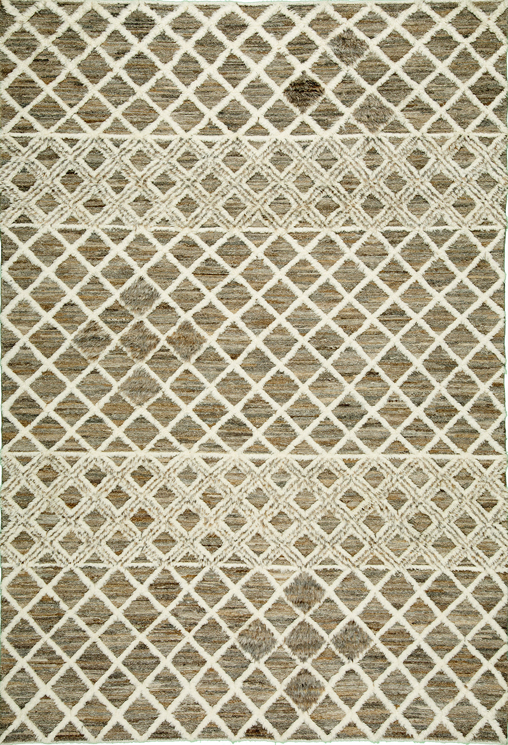 5'7"x8'2" Afghan Modern Wool (#9067)