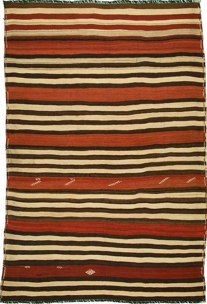 7'X10'3" Afghan Modern Wool (#9108)