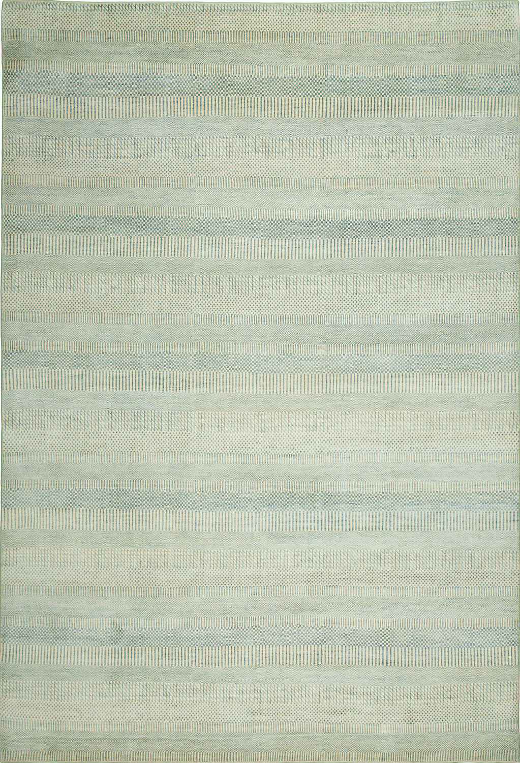 8'x10' Indian Modern Wool & Silk (#9124)