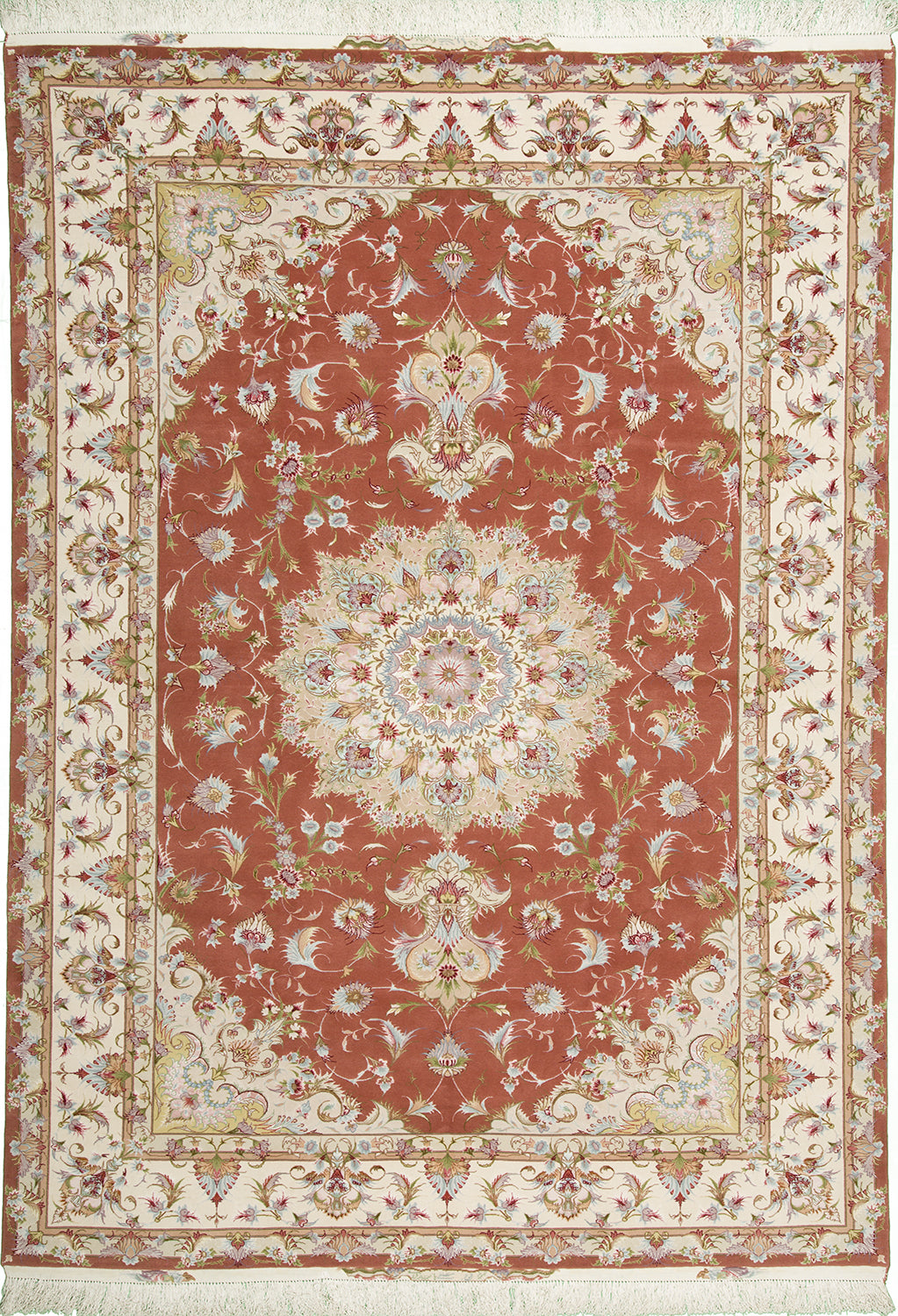 7'x10' Persian Traditional Wool & Silk (#9167)