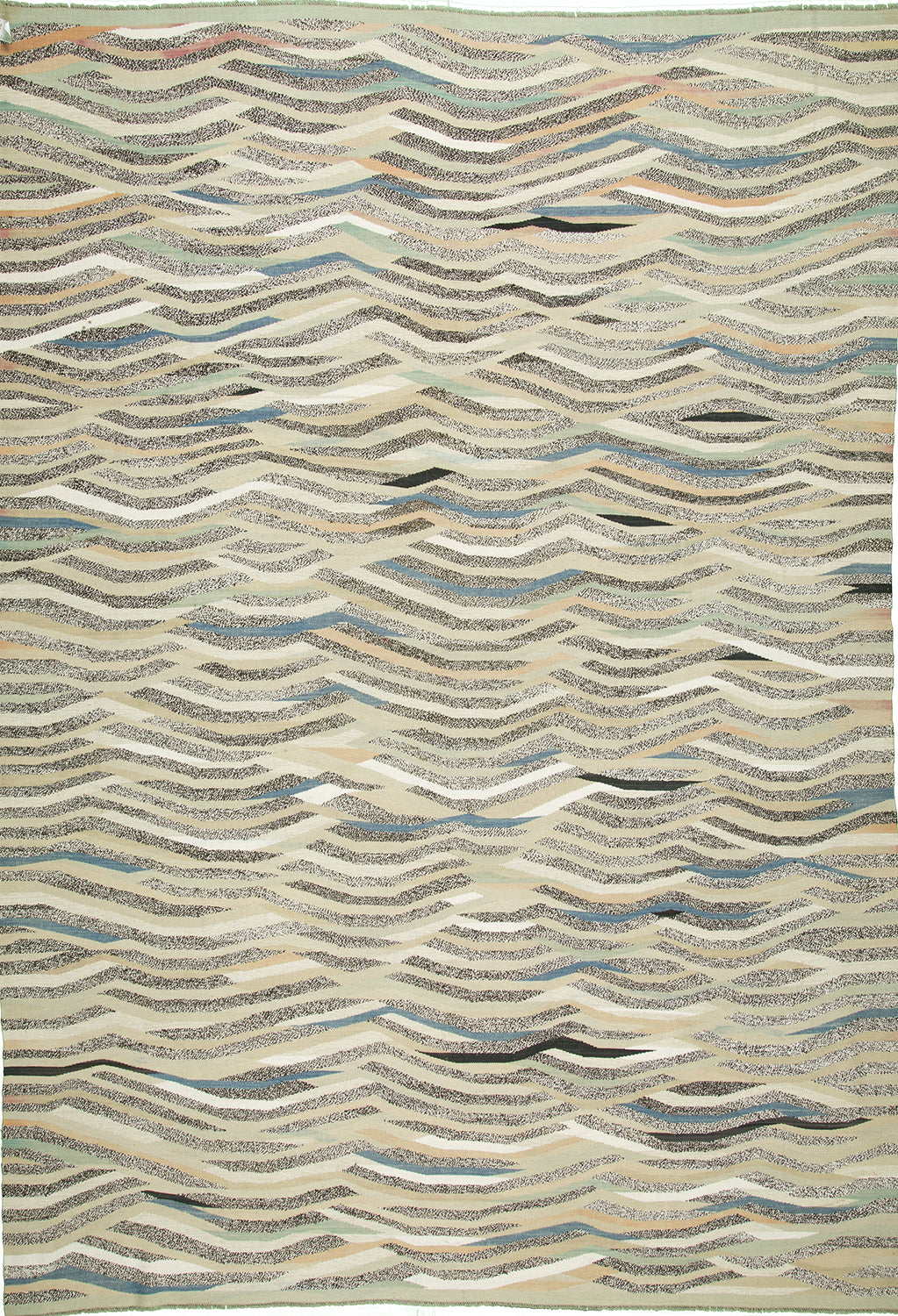 9'X11'6" Afghan Modern Wool (#9228)