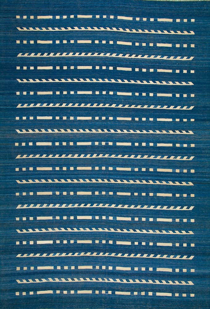 8'4"x10' Afghan Modern Wool (#9238)