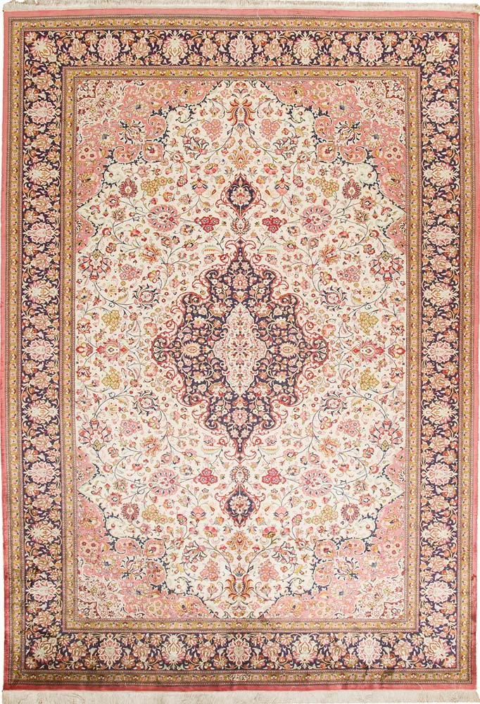 6'9"x10' PersianTraditional Silk﻿  (#9268)
