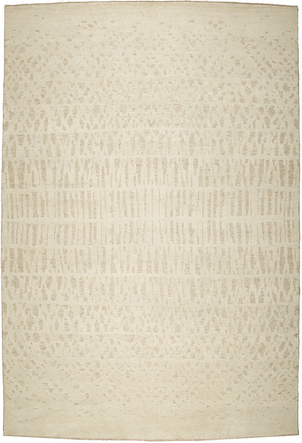 12'3x15'3" Indian Modern Wool(#9356)