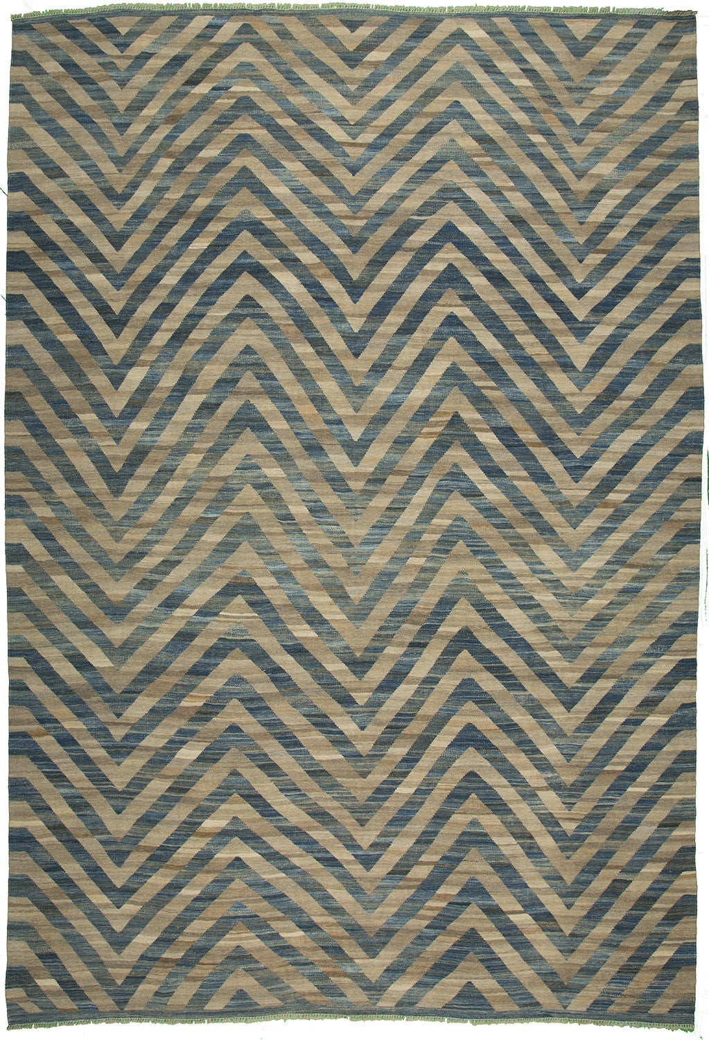8'8"x12'2 Afghan Modern Kilim Wool (#9375)