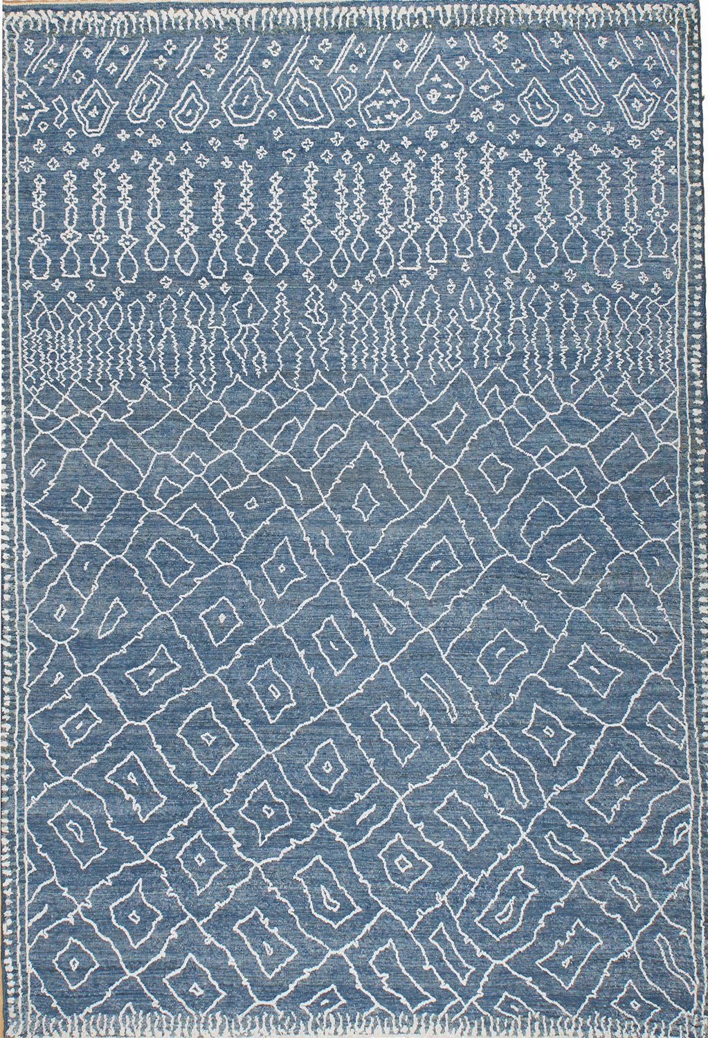 8.3X10.2 AFGHAN MOROCCAN WOOL(#9450)
