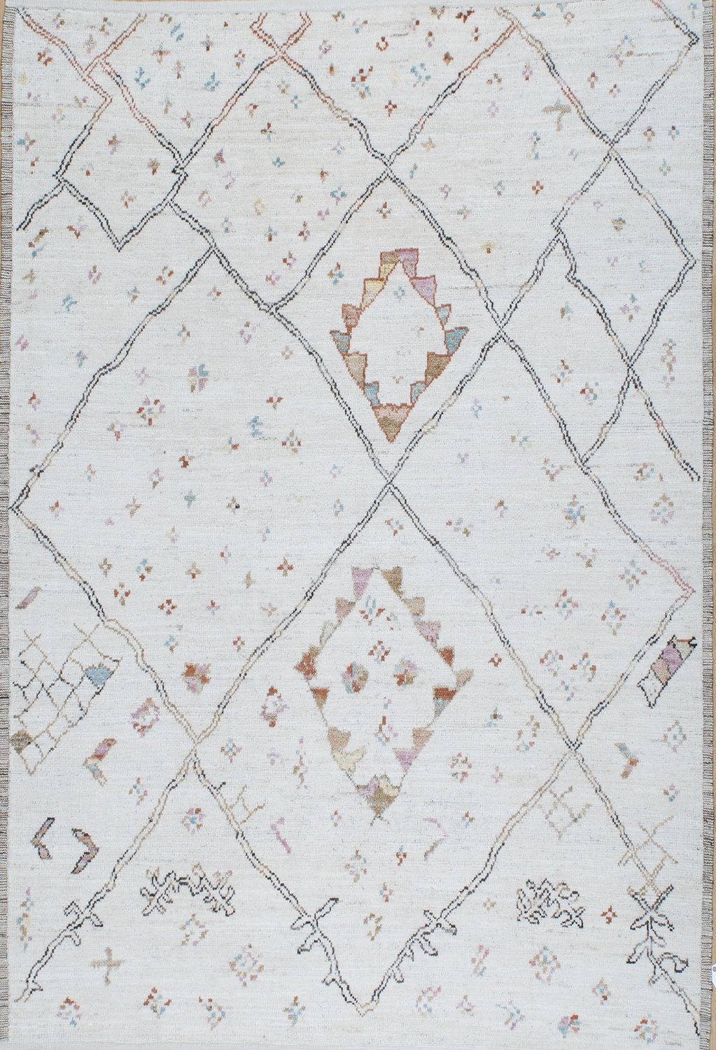 8.6 X9.9 AFGHAN MOROCCAN WOOL(#9460)