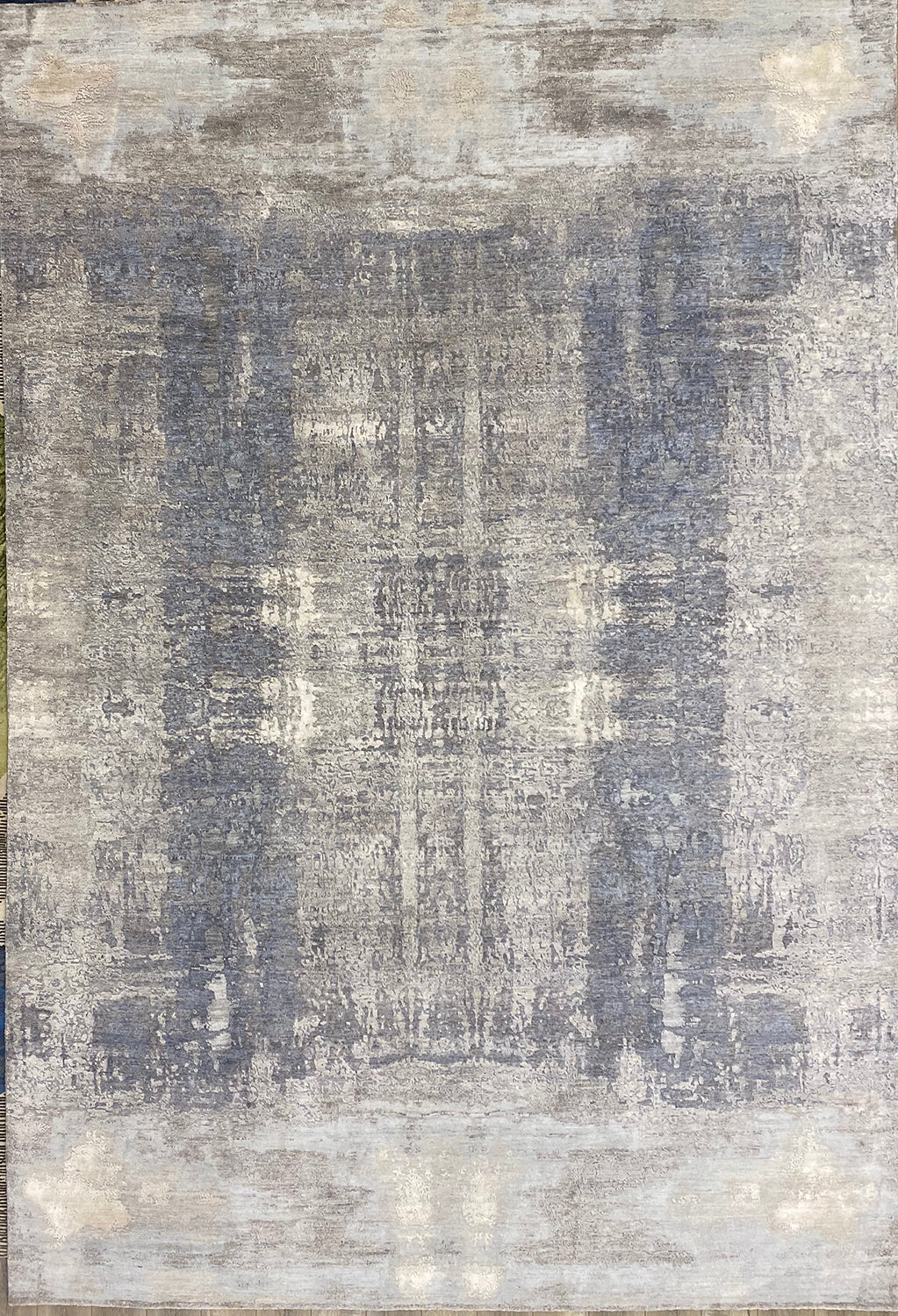 9'x12' Indian Modern Wool & Silk