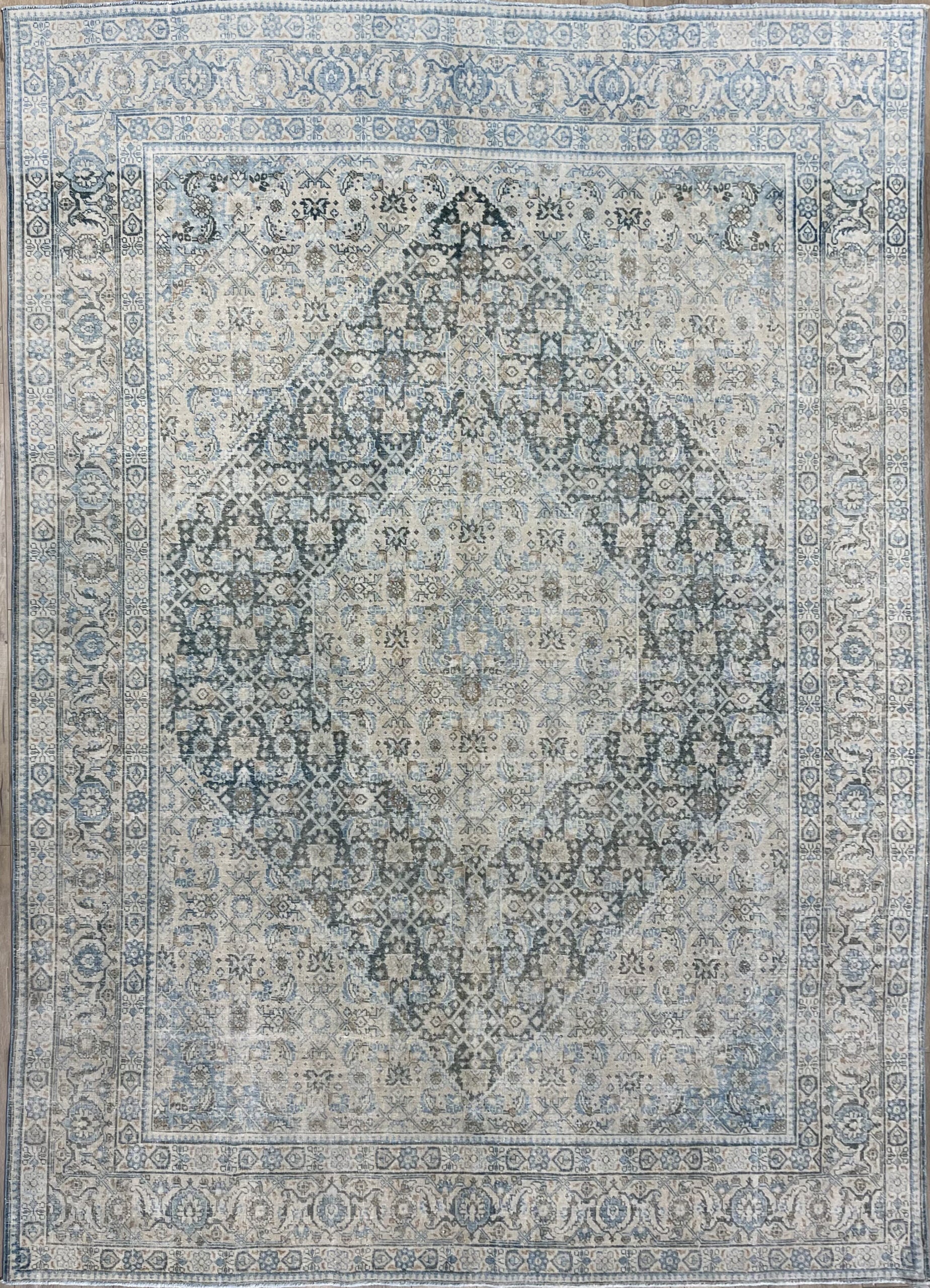 8'0"x11'0" Vintage Persian Tabriz Wool (#9888)