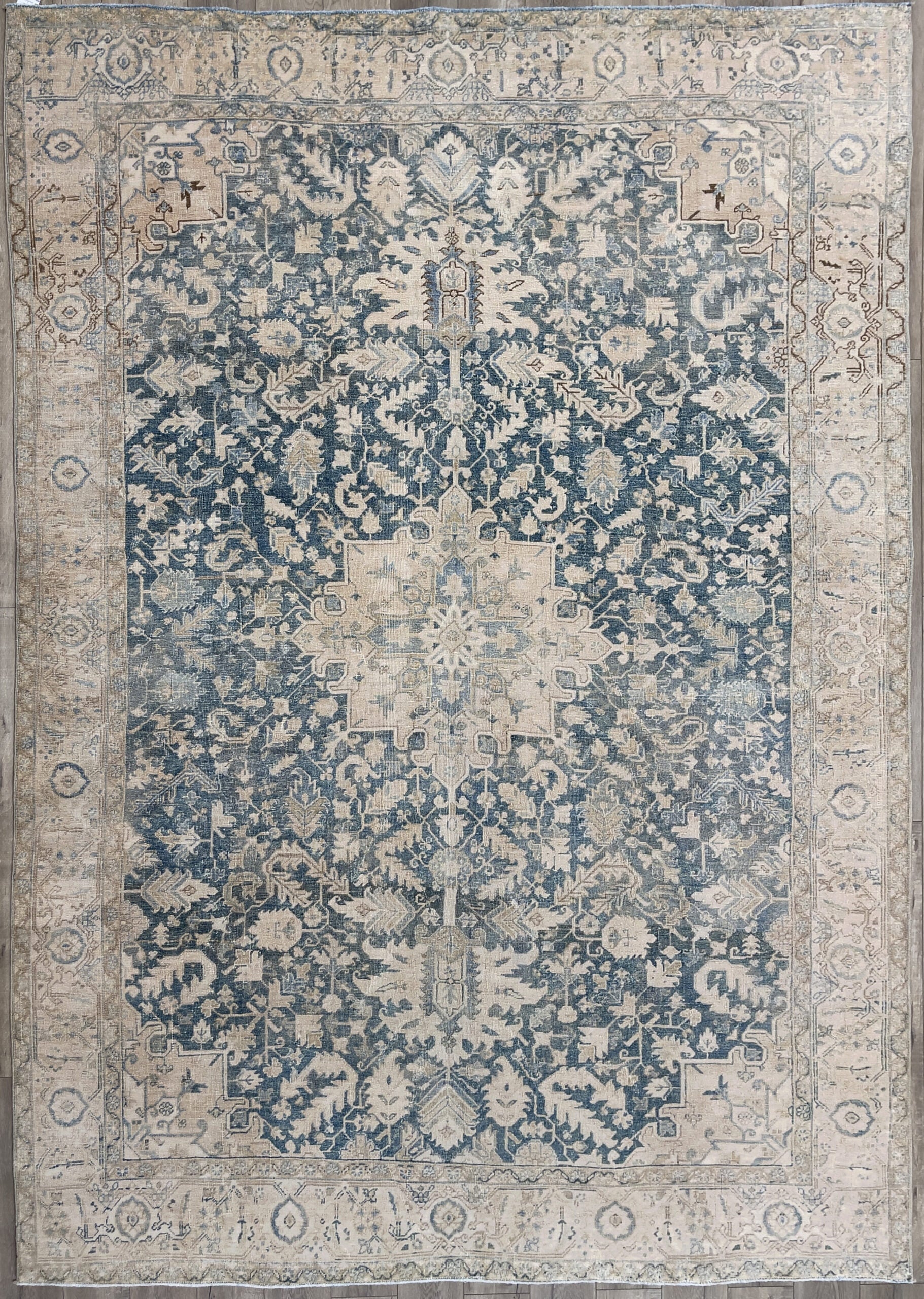 7'6"x10'11" Vintage Persian Tabriz Wool (#9904)