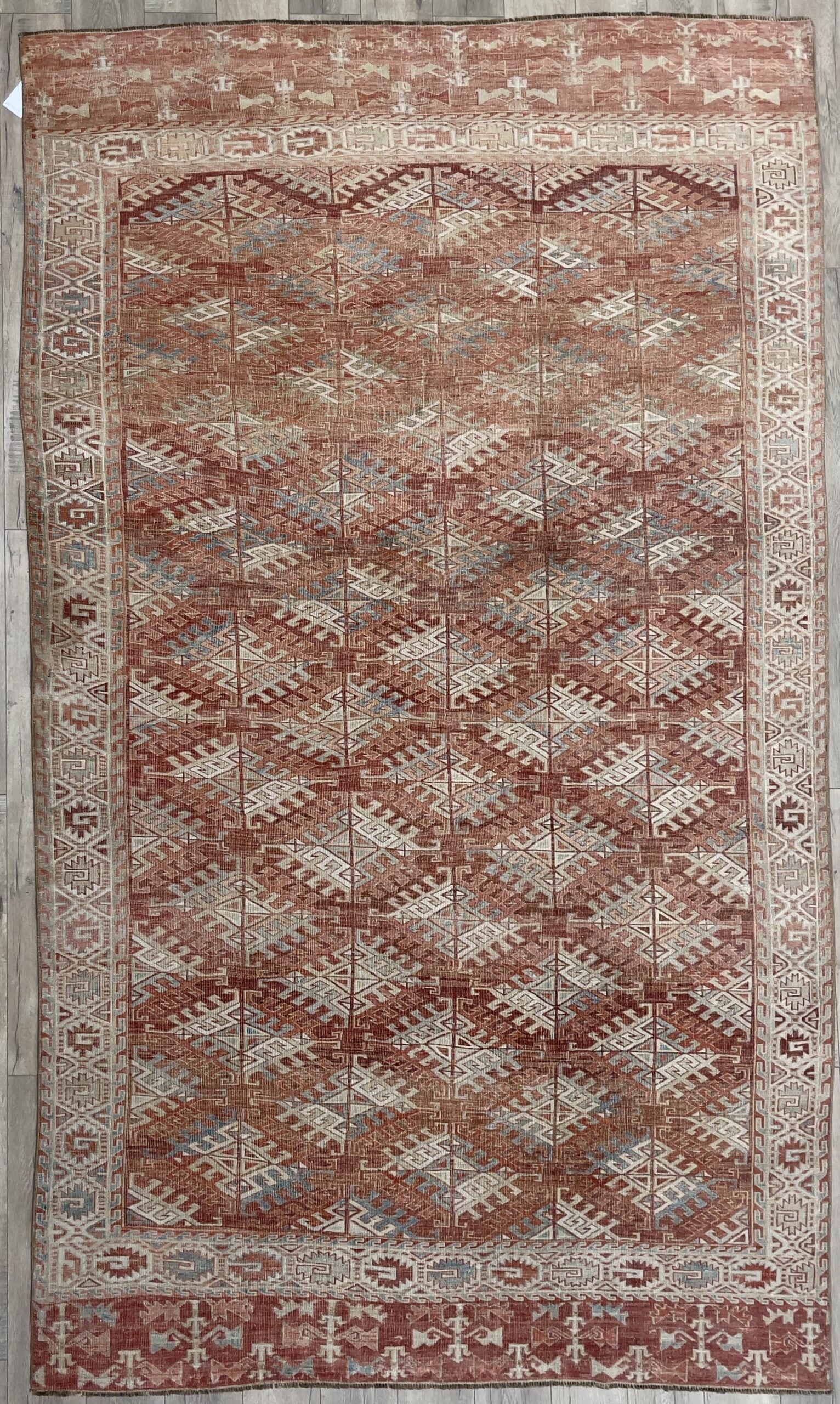 6'0"x10'0" Vintage Persian Turkaman Wool (#9885)