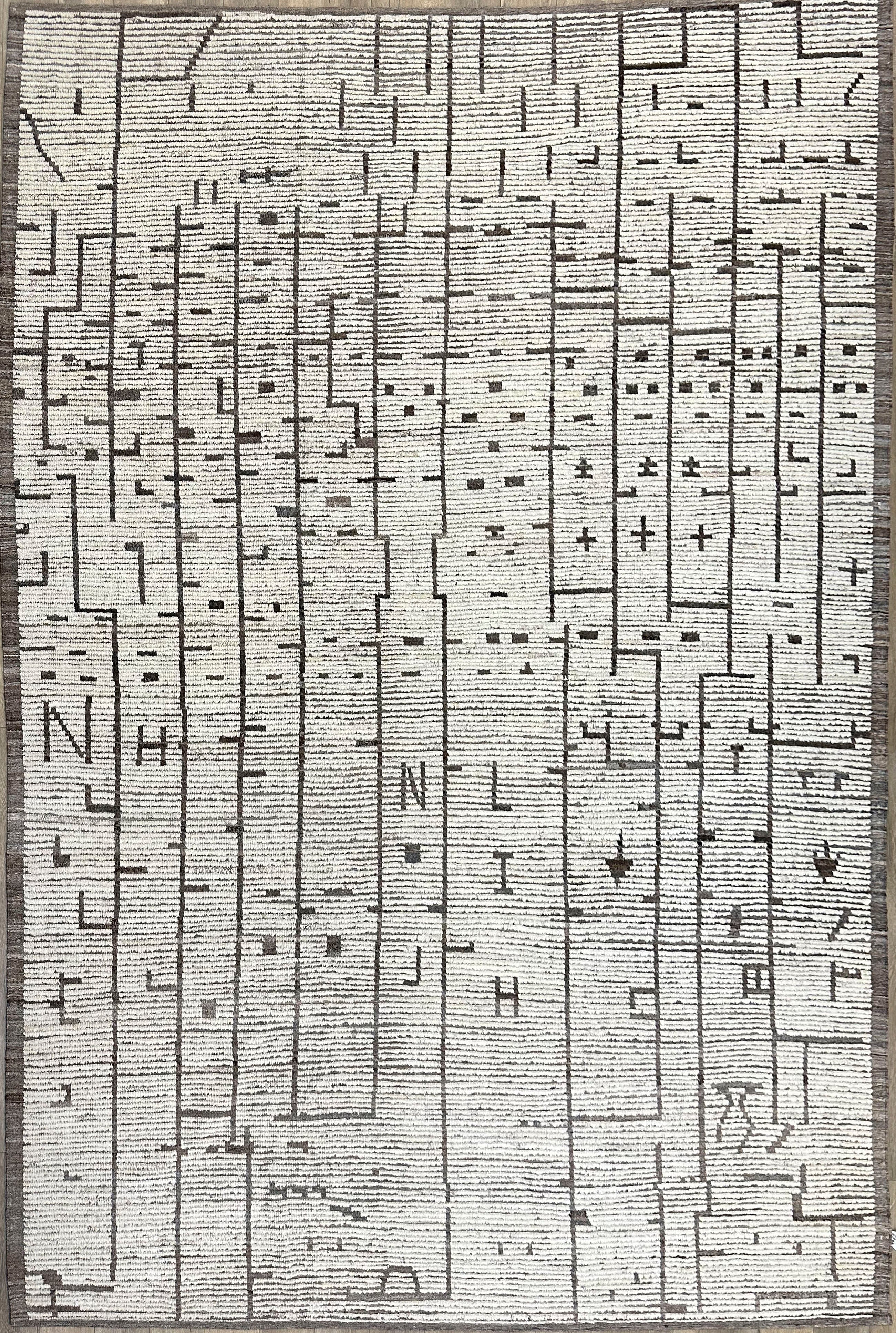 9'0"x12′5" Afghan Morocco Modern Wool (#15822-j)