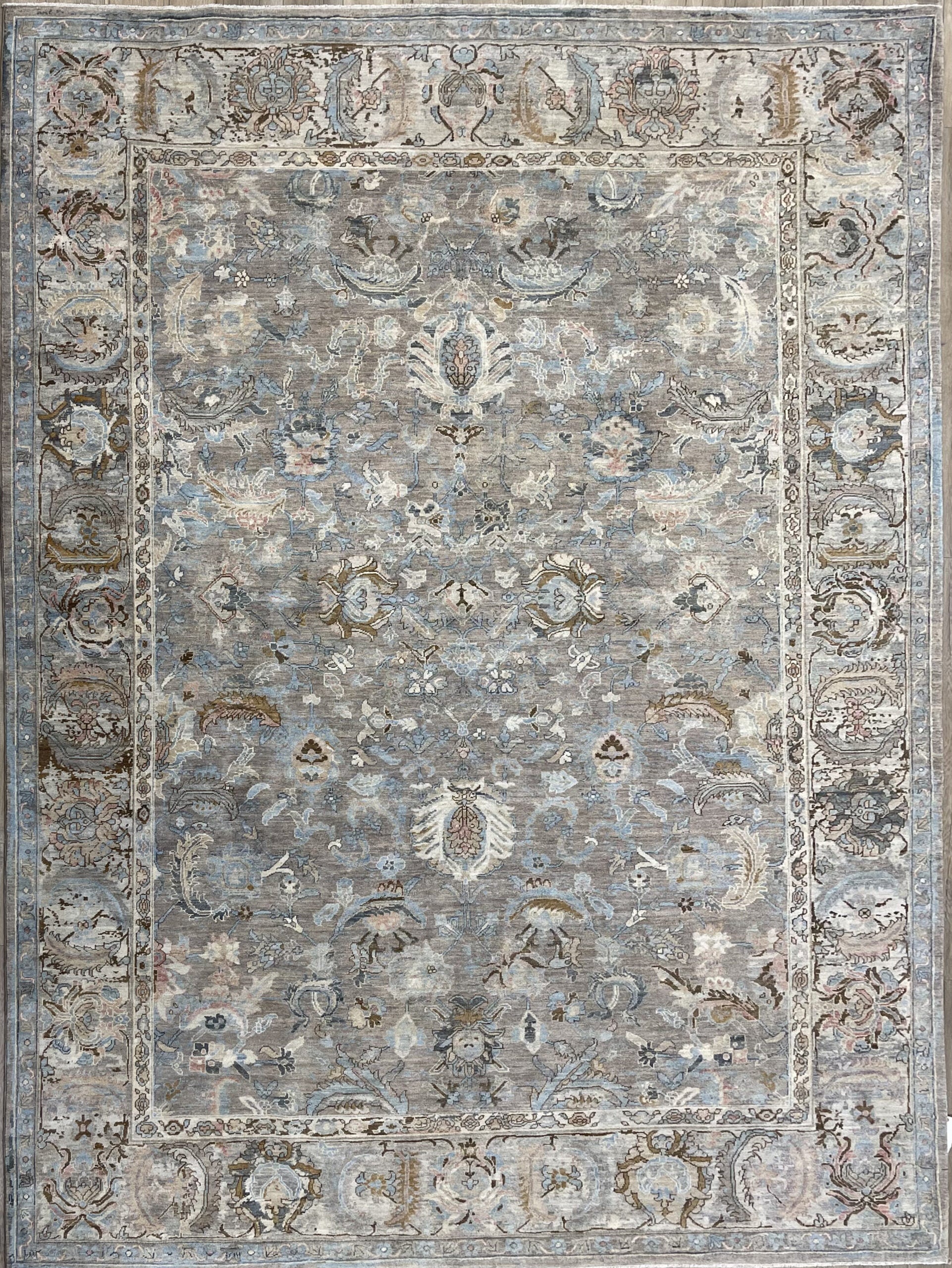 9’0″X12’0″ AFGHAN TRADITIONAL TABRIZ WOOL (#9964)