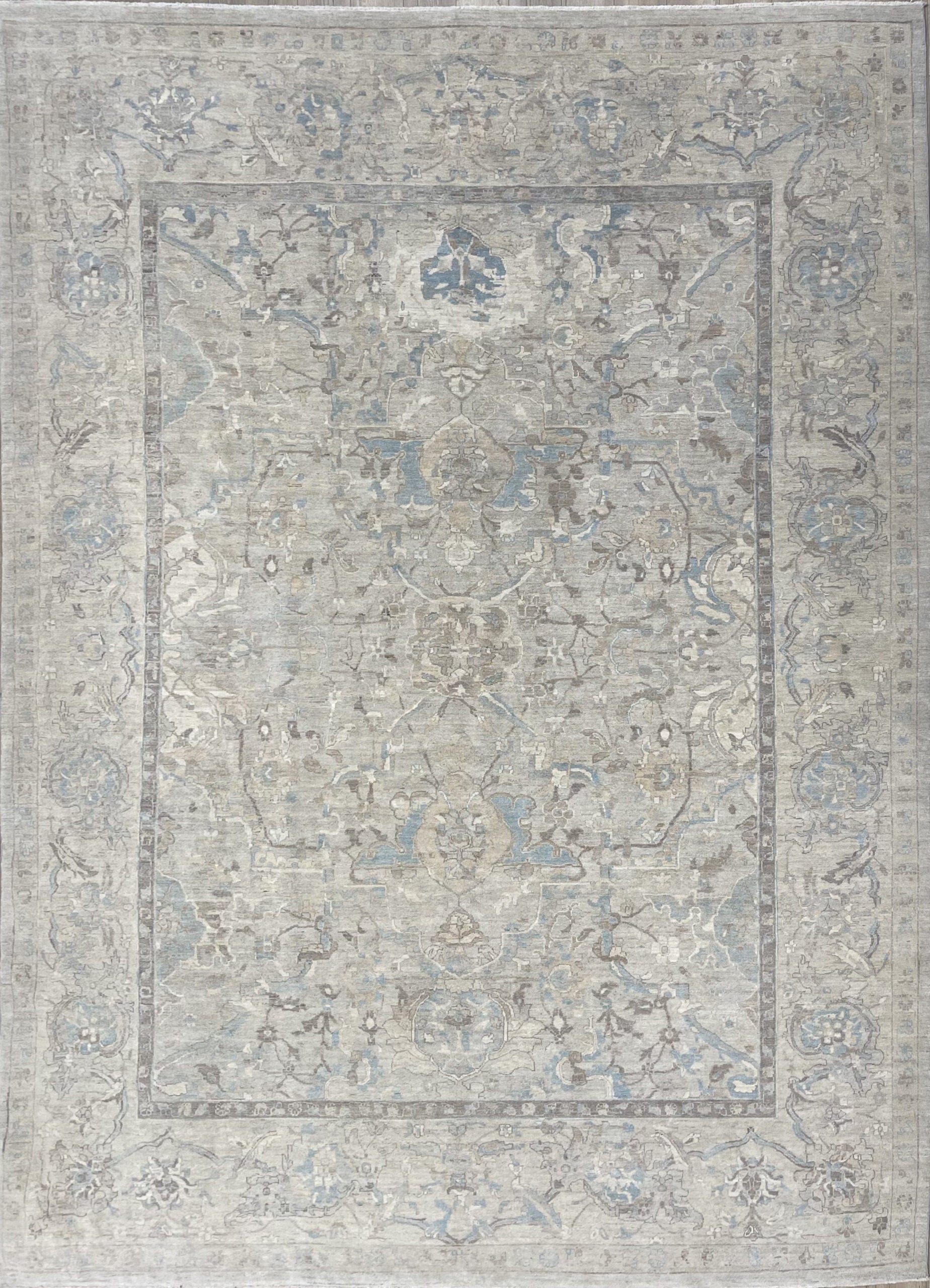 9’0″X12'0″ AFGHAN TRANSITIONAL OUSHAK WOOL (#9961)