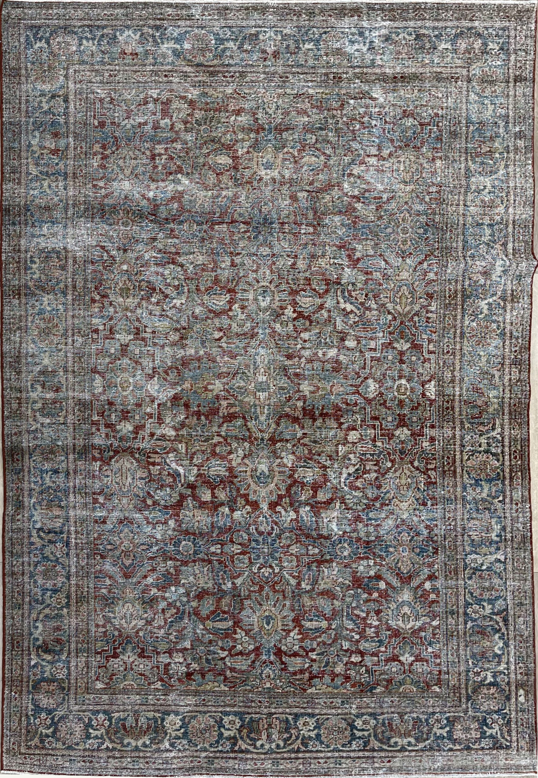 7’0″X10’4″ PERSIAN VINTAGE MAHAL WOOL (#17276)