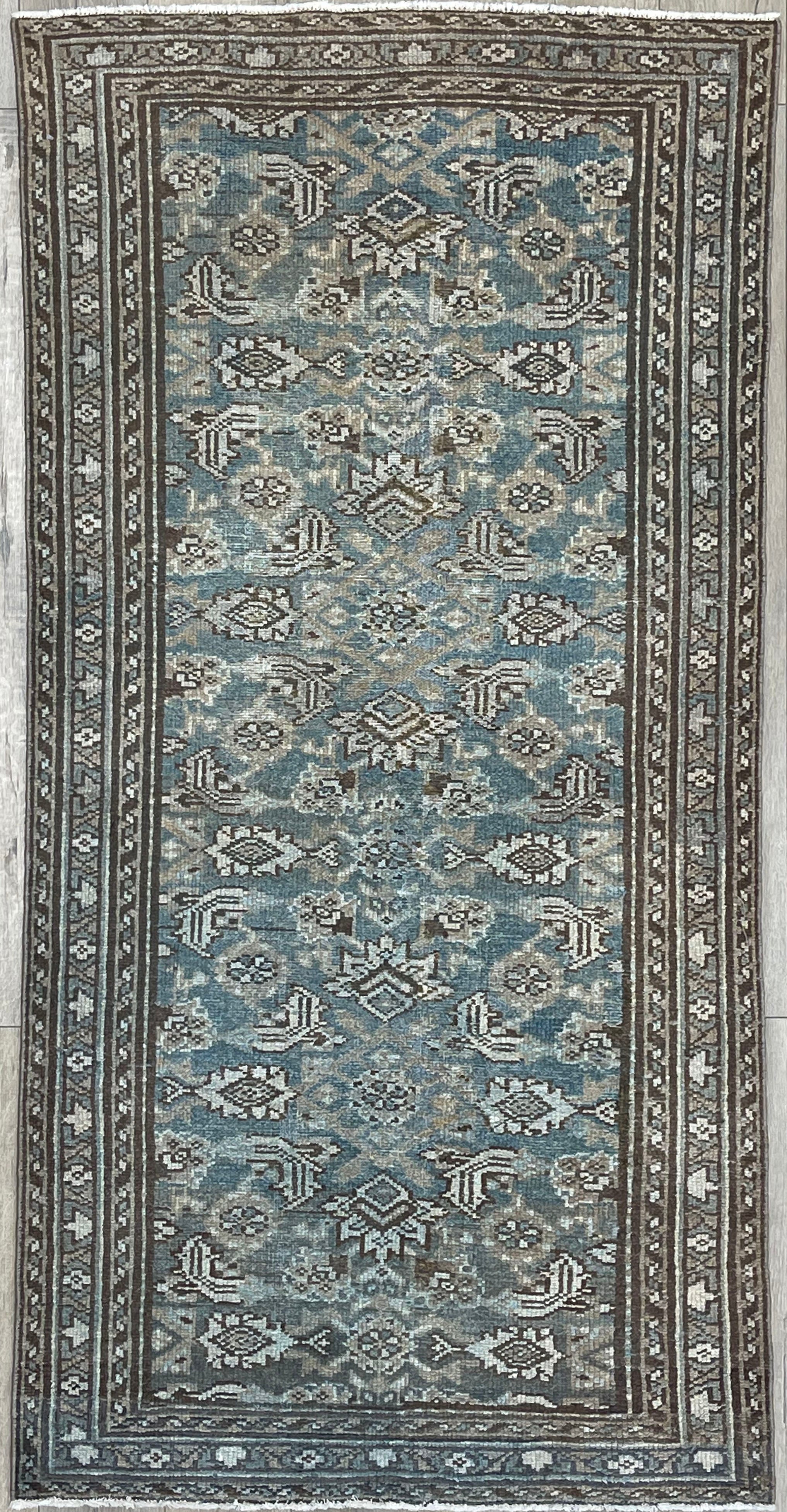 3'4"x6'7" Vintage Persian Malayer Wool (#10003)
