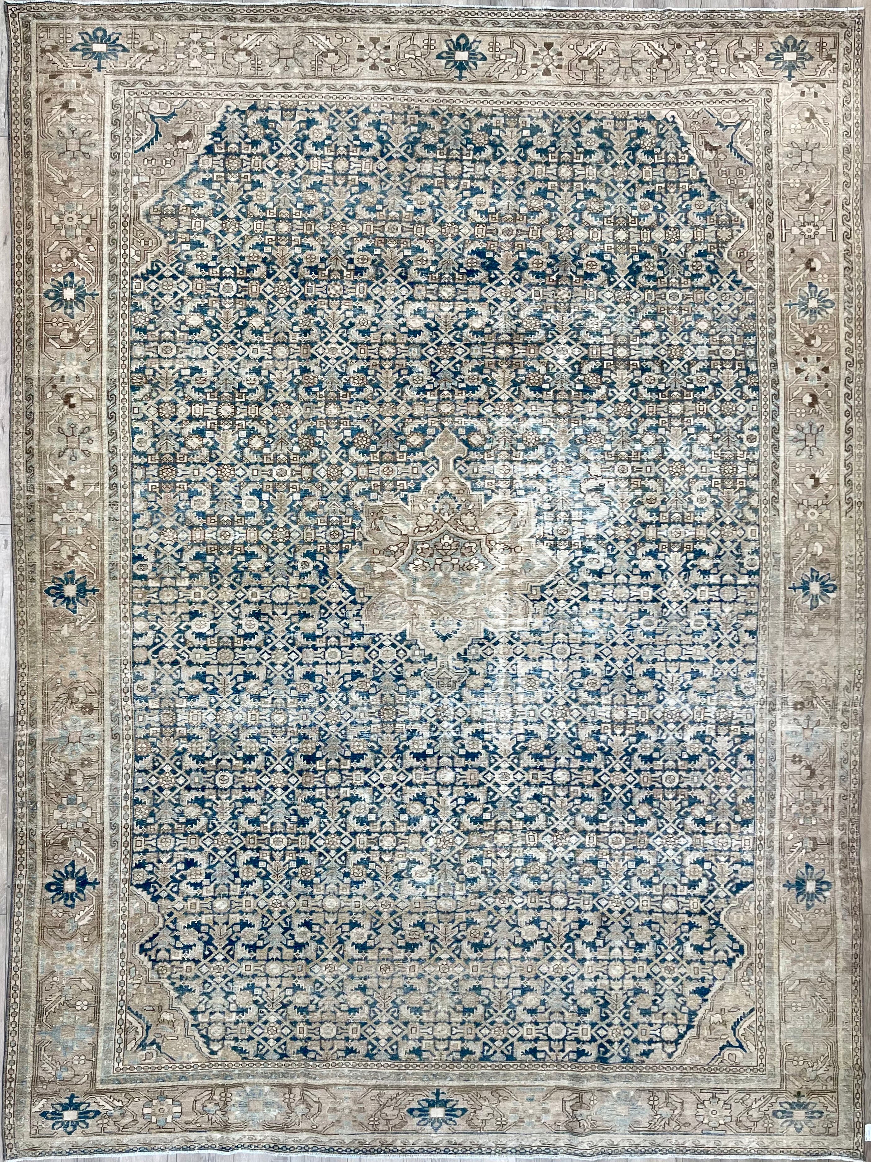 8'8"x12'0" Vintage Persian Malayer Wool (#10014)