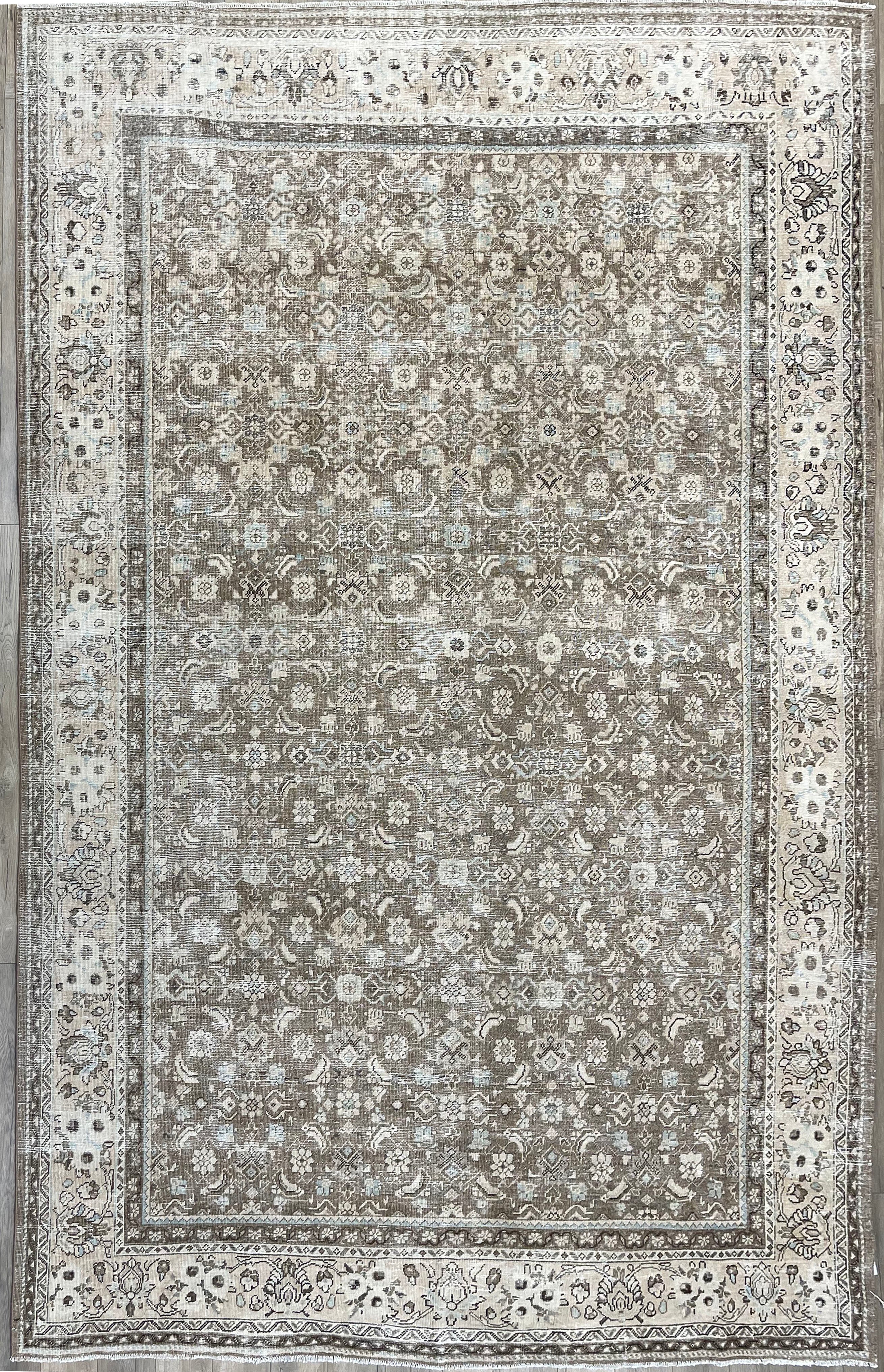 8'9"x12'6" Vintage Persian Mahal Wool (#10030)