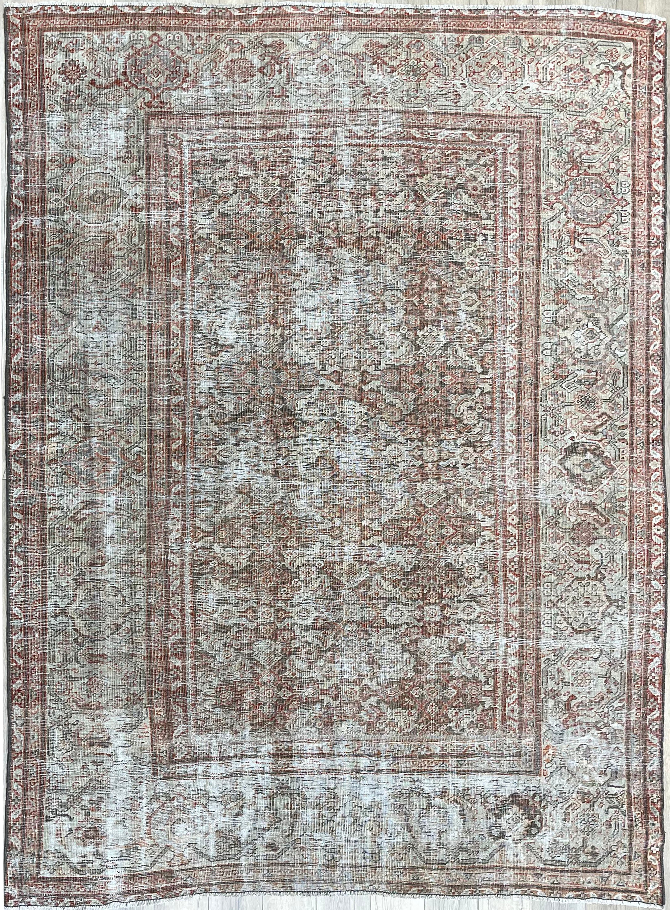 7'0"x8'2" Vintage Persian Malayer Wool (#14327-j)